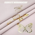 thumbnail image 4 of Lavender   nk Butterfly Blackout   ins 2 Panels 54" Length for Baby Girls Nursery Bedroom Metallic Floral Print Room Darkening Drapes Grommet Window Treatment for Living Room, 4 of 7