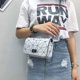 thumbnail image 4 of Sywqhk Bolsos De Cadena De Bolso De Mensajero Con Estampado Geométrico De Cuero Retro Para Mujer (Plata) Sywqhk Para estrenar, 4 of 6