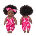 thumbnail image 5 of Xqxayjr under $5 4Pcs BlackBabyDoll, BlackBabyDoll with Lace Skirt, 12 Inch Vinyl RebornBabyToy, African American Curly Hair Doll forGirls, BeautifulBabyDoll, 5 of 9
