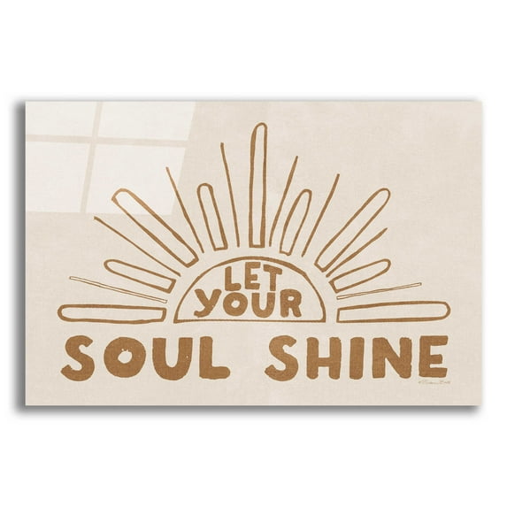 Epic Art 'Let Your Soul Shine 2' by Susan Ball, Acrylic Glass Wall Art, 24"x16"
