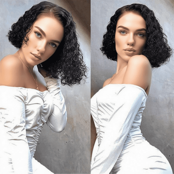 Morovan Bob wig short hair body wave lace front wig human hair 13X4 HD lace front wig pre cut Bob wig women's 15 inch