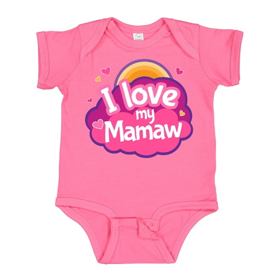 Inktastic I Love My Mamaw Grandchild Girls Baby Bodysuit