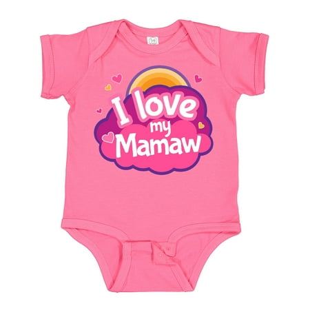

Inktastic I Love My Mamaw Grandchild Gift Baby Girl Bodysuit