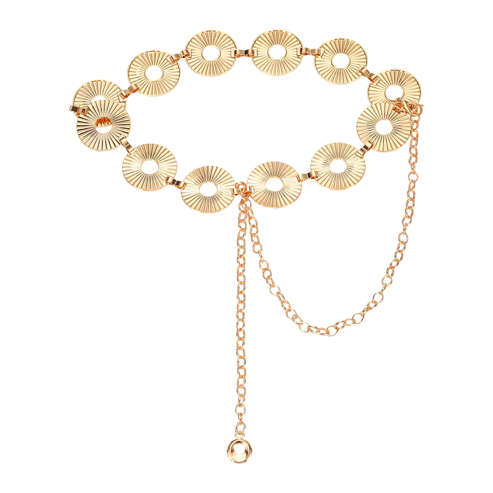 Western Chain Belt: Adjustable Gold Boho Belt for Jeans, Dresses & Festivals WOMEN main image 3