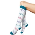thumbnail image 1 of Bas Blancs Chaussettes de Compression pour Femmes Chaussettes de Compression pour Chaussettes pour Femmes Hommes Circulation, 1 of 5