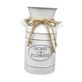 thumbnail image 2 of Colaxi Milk Can Vase Garden Flower Pot Planter with Handles Multipurpose Rustic Desktop Storage Barrel Flower Vase for Party Wedding B, 2 of 8
