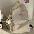 thumbnail image 4 of CUZIBR Student Backpack Adult Camping Travel Large Capacity Solid Color Casual School Rucksack For Girls Lightweight Travel Daypack Simple Bookbag, 4 of 5