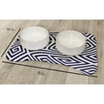 thumbnail image 2 of Simply Daisy Geometric Bone Shape Pet Feeding Mat for Dogs, 2 of 3