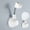 White, variant on Plastic Adjustable Shower Head Holder - Universal Shower Bracket No Drilling Wall Mount - Bathroom Shower Caddy with Adhesive - Handheld Shower Holder Adjustable Angle for Home Bathroom