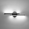 thumbnail image 1 of Temgin LED Bathroom Vanity Light 9W 16Inch Black Mirror Lighting Fixture Wall Lights Indoor Modern Cool White 6000K, 1 of 7