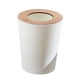thumbnail image 4 of Papelera de baño, contenedor de basura abierto, papelera grande para interiores, redonda 7L Blanco, 4 of 9