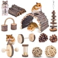 thumbnail image 1 of Juguetes masticables ERKOON para chinchillas, hámsteres, jerbos y conejillos de indias, 1 of 7
