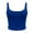 Blue, variant on Tank Tops for Women Camisole Fitness Strappy Double Layer O Crop Neck Blouse Summer Y2K Going Out Basic Cami Shirt