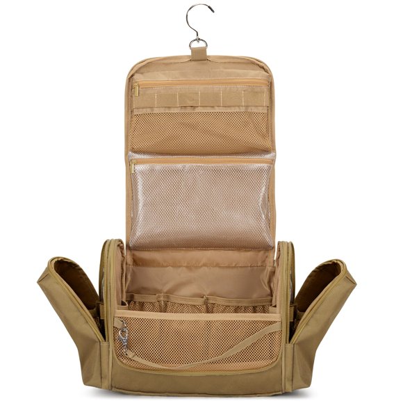 Bolsa de viaje Prokva Tactical Dopp Kit para hombre, color caqui