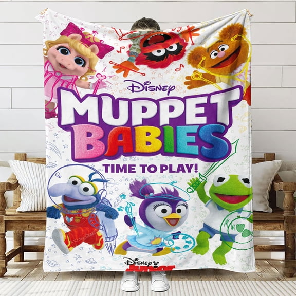 muppet babies Throw Blanket Gifts for Fans Lover Girls Boys Women Present Hoodie Him Bed 60"x80"