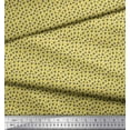 thumbnail image 3 of Soimoi Yellow Cotton Jersey Fabric Dogs & Paw Dog Print Fabric by the Yard 64 Inch Wide, 3 of 3