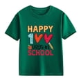thumbnail image 3 of MZXELPRJD Kids 100 Days of School Shirt Girls Boys 100th Day of School Celebration Tops Kids Short Sleeve Funny Graphic Letters Print T-Shirt, 3 of 8