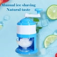 thumbnail image 6 of XIAOLE Portable Snow Cone Machine Hand Crank,Shaved Ice Maker Machine For Home,Hand Crank Ice Crusher For Snow Cones With Ice Cube Trays,Bpa Free,Ideal For Summer Party,Blue, 6 of 9