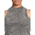 thumbnail image 4 of Madden NYC Junior Plus Size Metallic Mock Neck Top and Skirt Set, 2-Piece, 4 of 5