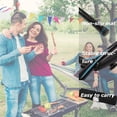 thumbnail image 4 of CL.HPAHKL Double Hammock with Space Saving Steel Stand for Indoor Outdoor, Heavy Duty 350lb Capacity Portable Hammocks with Carrying Bag for Garden Yard Patio Lawn, Blue, 4 of 7