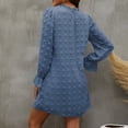 thumbnail image 4 of Robe de Ligne pour Femmes, Robe à Manches Longues pour Femmes Robe à Manches Longues pour Femmes Fashion Party Tissu Artisanat Exceptionnel, 4 of 6