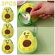 thumbnail image 1 of Mujer Aguacate Forma Mini Monedero Pequeña Cartera () Amarillo, 1 of 8