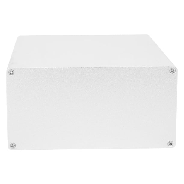 Caja De Proyecto De Aluminio, Carcasa De Carcasa Electrónica De Bricolaje De Plata Mate De 80x160x180 Mm Para Caja De Aluminio De Unión PCB