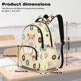 thumbnail image 6 of Uorisanigo Donut Hamster Kids Backpack with Lunch Bag and Water Bottle Holder, Breathable College Student Shoulder Bags with Adjustable Straps, Great for Boys and Girls, 6 of 7