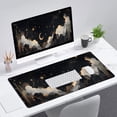 thumbnail image 6 of Stars Moon Mouse Pad Clouds Night Starry Sky Fantasy Large Gaming Mouse Mat with Stitched Edges,Non-Slip Waterproof Rubber Base Mous Mat Office Computer Keyboard Laptop Home 31.5x11.8 Inch, 6 of 6