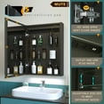 thumbnail image 3 of KWW 20 x 28 inch Anti-fog Single Door LED Bathroom Medicine Cabinet, 3 of 7