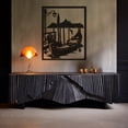 thumbnail image 3 of LaModaHome Exclusive Sea ​​And Boat Painting Metal Wall Art – Durable & Artistic Metal Wall Art for Home and Office Decor, Perfect for Any Interior Design Aesthetic, 3 of 5