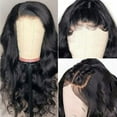 thumbnail image 4 of XIAQUJ African Ladies Small Curly Hair Sets Wavy Curls Wig Can Be Straightened and Bent Human Hair Wigs Lace Front Wwigs Human Hair Black, 4 of 4
