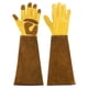 thumbnail image 1 of Guantes de jardinería largos Uxcell de cuero de vaca, guante de poda de rosas a prueba de espinas M, 1 of 5