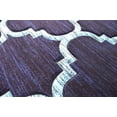 thumbnail image 2 of PREMIUM 3D Hand Carved Modern 8X10 8X11 Rug Contemporary 4518 Ocean Navy Blue, 2 of 9