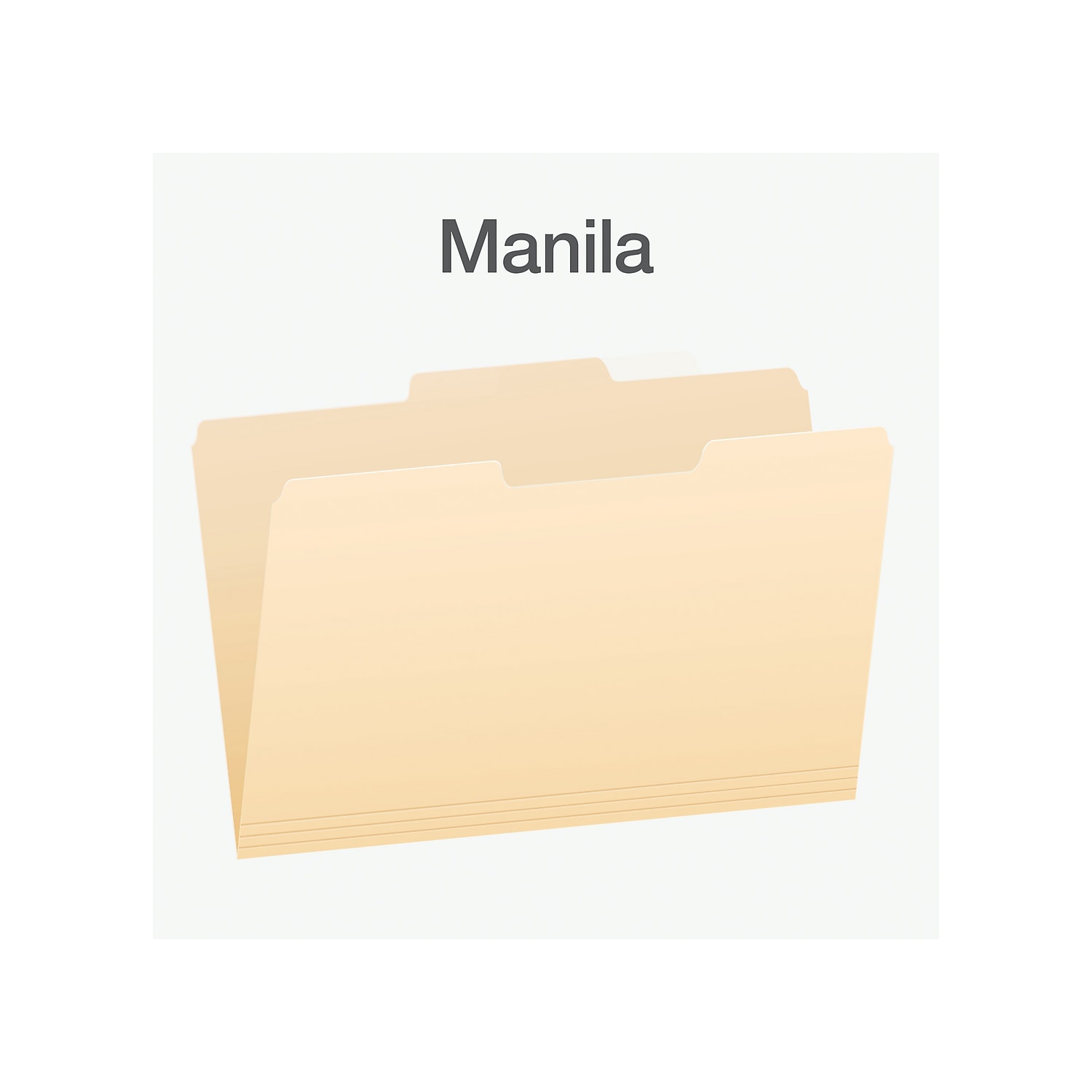 Pendaflex File Folder 1/3-Cut Tab Center Position Legal Size Manila 100/Box (753 1/3-2)
