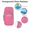 thumbnail image 3 of Hukapapa Bolso deportivo de lona para hombre y mujer, bolso de muñeca con funda para brazo para correr y fitness, monedero, 3 of 5
