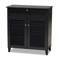 thumbnail image 1 of Bowery Hill Wood Dark Gray Shoe Cabinet Rectangular Unassembled, 1 of 10