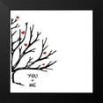 thumbnail image 2 of CAD Designs 15x15 Black Modern Framed Museum Art Print Titled - You And Me II, 2 of 5