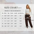 thumbnail image 7 of SWQZVT Women's Cargo Sweatpants with Pockets High Waisted Jogging Pants Drawstring Athletic Joggers Fall Trousers, 7 of 7