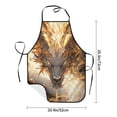 thumbnail image 4 of Fuzoiu Golden Horned White Dragon Print Waterproof Apron, Kitchen Apron for Women Men Chef, Apron for Christmas Dinner Party Cooking Baking Crafting House Cleaning Kitchen, 4 of 7