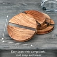 thumbnail image 2 of Thirstystone 4-Pack Acacia Wood Coasters with Decorative Resin Inlay, 2 of 4