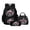 Black and Red - Tractor American Flag, variant on School Backpack for Kids Girls 4-8, Cat School Bus Printed Kindergarten Elementary Backpack with Lunch Bag and Pencil Box, 17 Inch Lightweight School Bookbag Travel Daypack