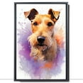 thumbnail image 2 of Lakeland Terrier Canvas Wall Art Famous Oil Paintings Monets Watercolor Dog Canvas Funny Dog Canvas Floral Print Abstract Farmhouse Gallery Aesthetic Room Decor for Bedroom Bathroom, 2 of 6