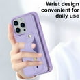 thumbnail image 5 of for iPhone 13 Pro Max Case with Card Holder Crossbody Lanyard Strap Leather Wallet Case with Magnetic Clasp Kickstand Heavy Duty Protective Back Flip Phone Cover for Women,Purple, 5 of 8