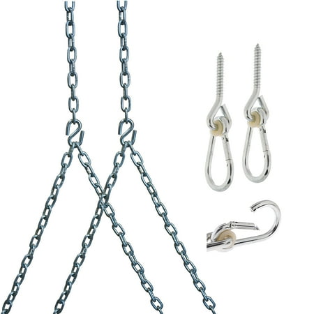 Barn Shed Play Heavy Duty 700 Lb Porch Swing Hanging Chain Kit 8 Foot Ceiling