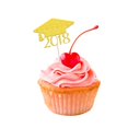 thumbnail image 2 of 20 Pedazos Clase de 2018 Sombreros de Graduaciónes Centro Ramo Decoración para de Graduación Oro Gloria Topper de la magdalena del casquillo de la graduación, 2 of 9