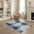 thumbnail image 2 of ODIKA Livingroom Abstract Geometric Distressed Neutral Grey Large Brushstroke Pet Friendly & Kids Safe Play for Playroom, Bedroom, Reading Nook, 2 of 7