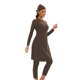 thumbnail image 1 of WILLBEST Traje de Baño de 2 Piezas para Mujer, Traje de Baño de Tres Piezas de Manga Larga Sólido para Mujer, Traje de Baño Completamente Rodeado Por Falda de Protección Solar, 1 of 6