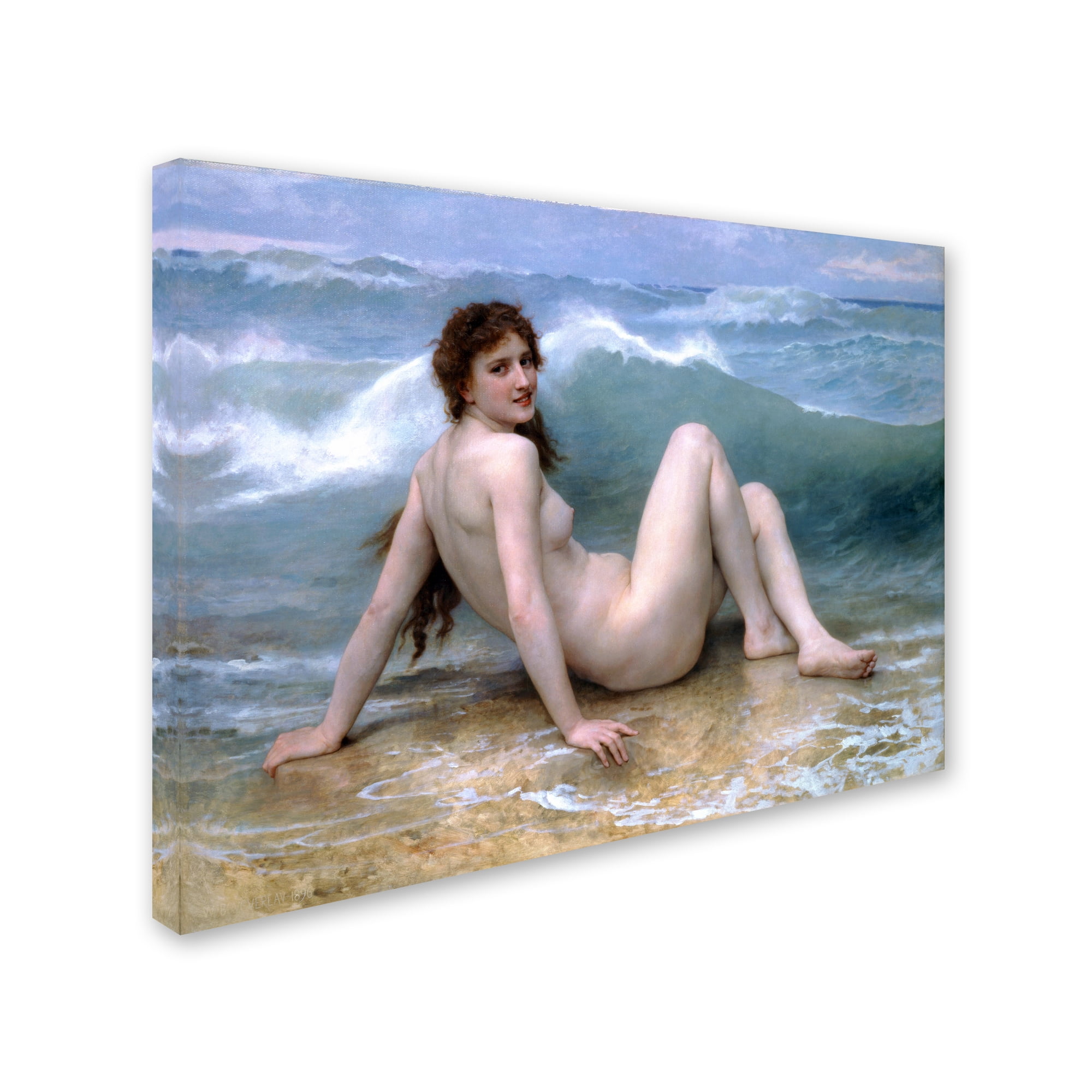 Bouguereau 'The Wave' Canvas Art