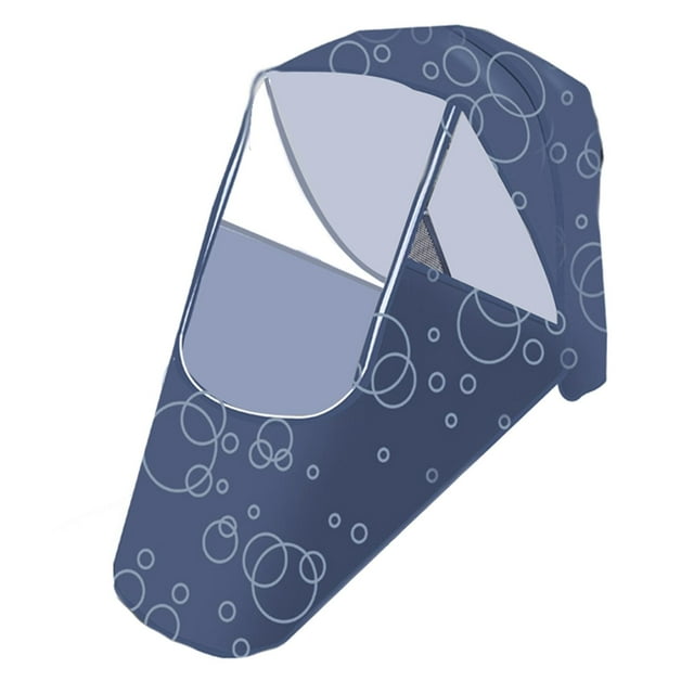 Cubierta de tela Oxford para cochecito, cubierta impermeable a prueba de viento, protector impermeable para viajes, cochecito de bebé individual, Azul